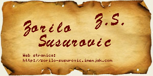 Zorilo Susurović vizit kartica